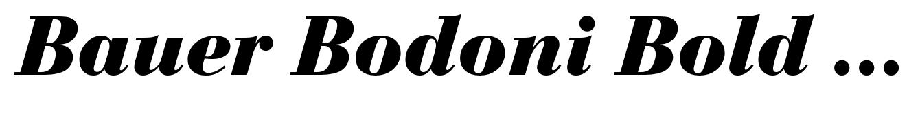 Bauer Bodoni Bold Italic